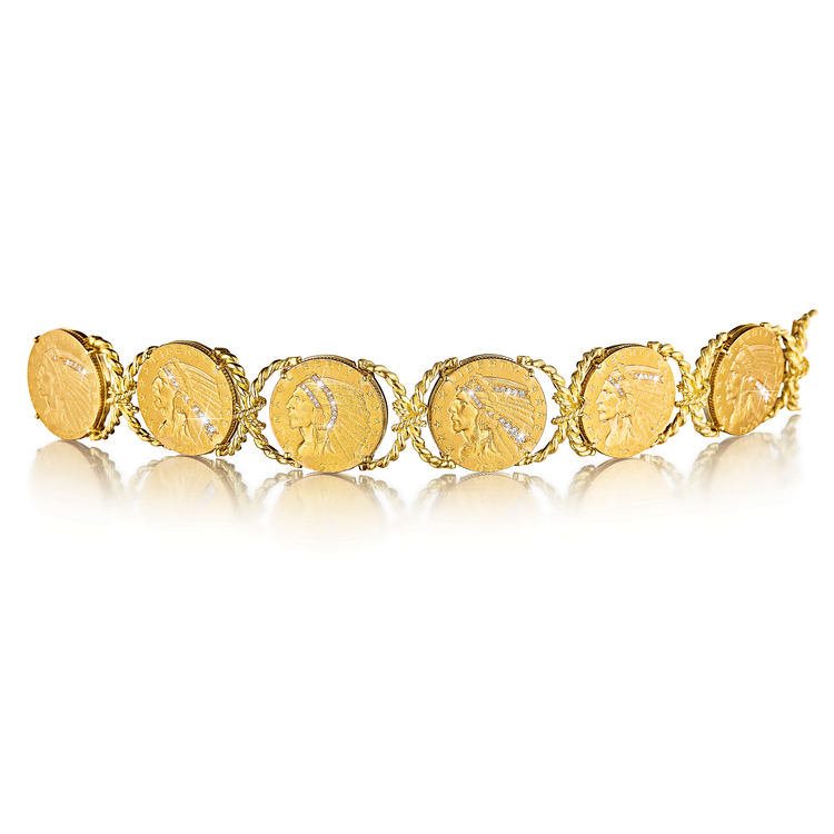 Thirty buck Bracelet diamond and gold