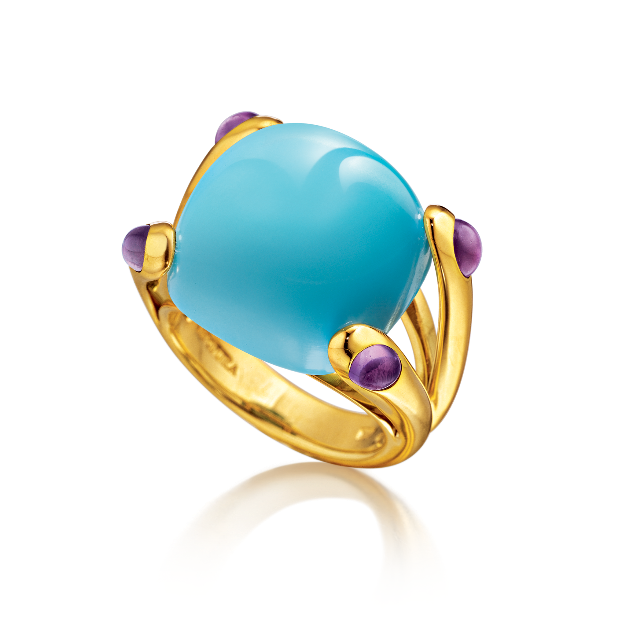 Candy Ring in Turquoise and Amethyst – Verdura
