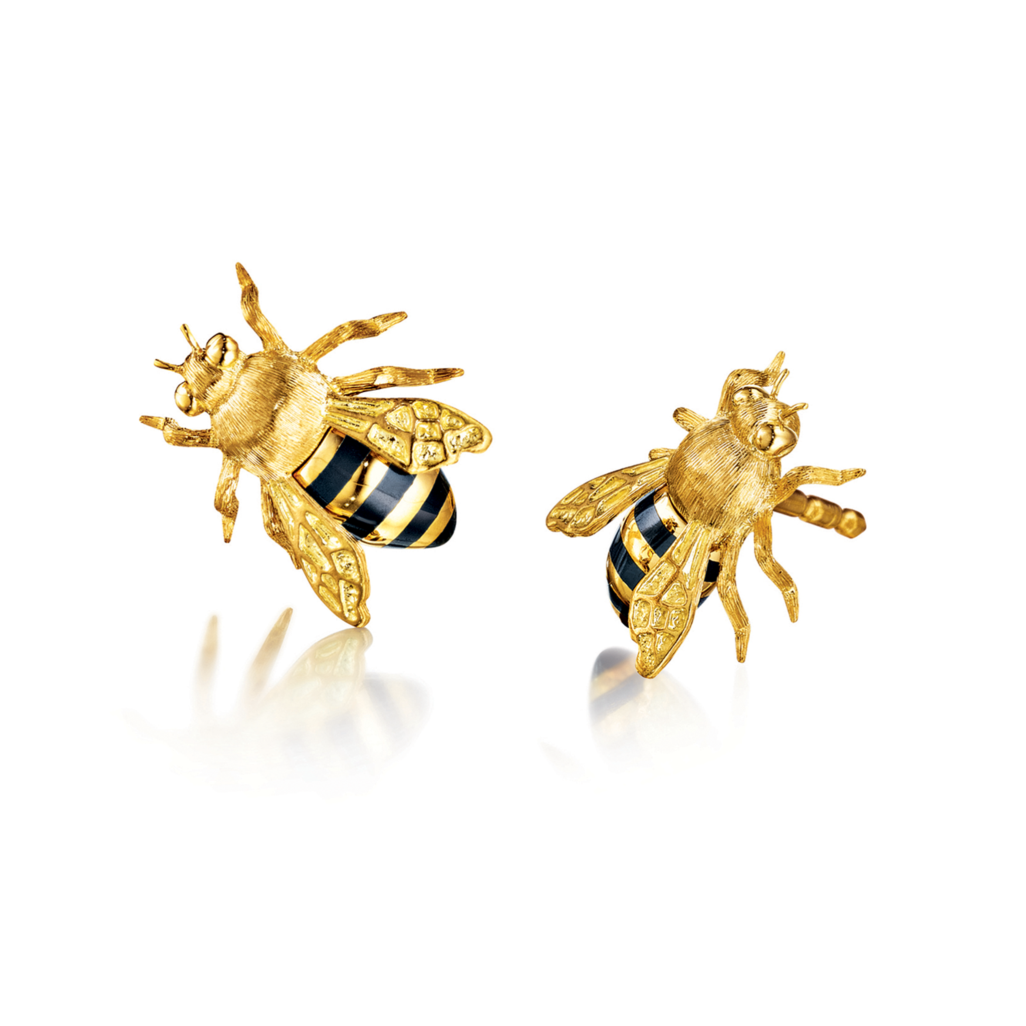 アクセサリー Bijou de M Petit Honeybee Earring Cute Little Bee Pearl Stud Earrings - Fashionable Jewelry