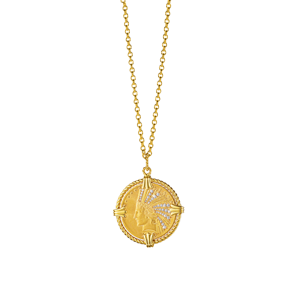 "Ten Buck" Pendant Necklace