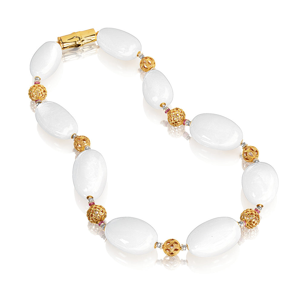 Verdura Bead necklace in opal