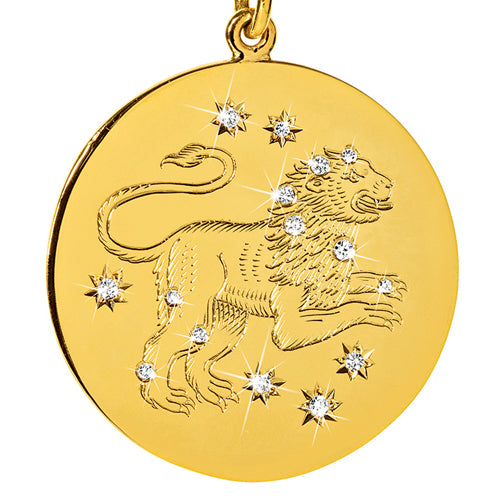 Verdura-Jewelry-Zodiac-Pendant-Necklace-Leo-Gold-Diamond-detail