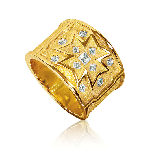 Maltese Cross Band Ring