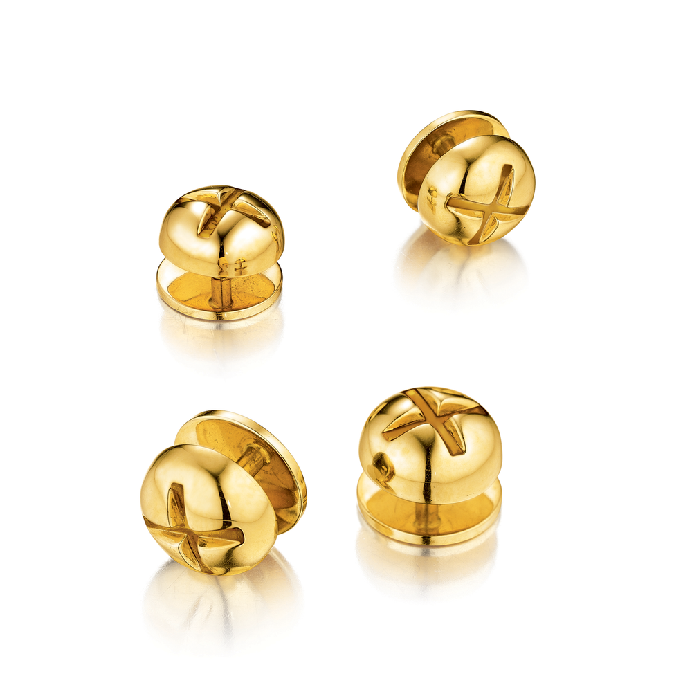 Verdura Nut and Bolt Dress Stud set