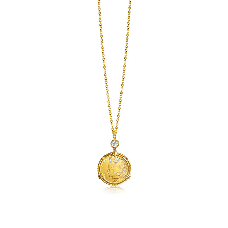 The First Edition "Ten Buck" Pendant Necklace
