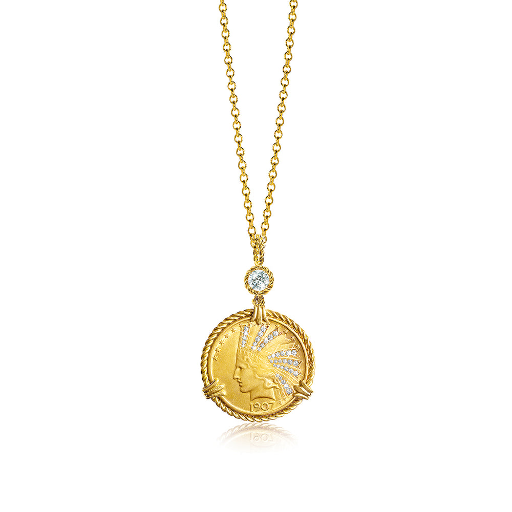 The First Edition "Ten Buck" Pendant Necklace