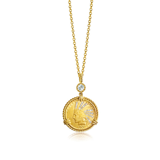 The First Edition "Ten Buck" Pendant Necklace
