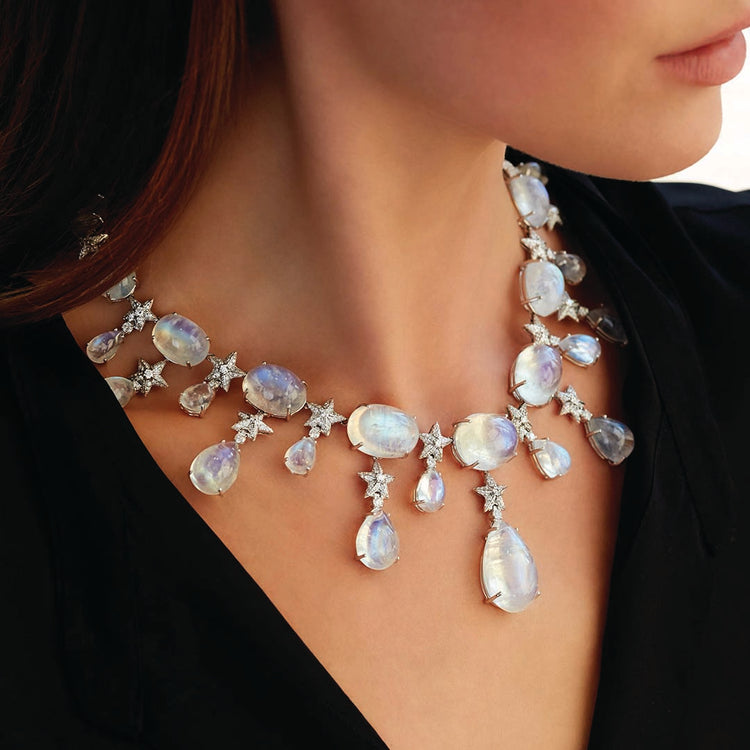Model wearing Stardust Necklace