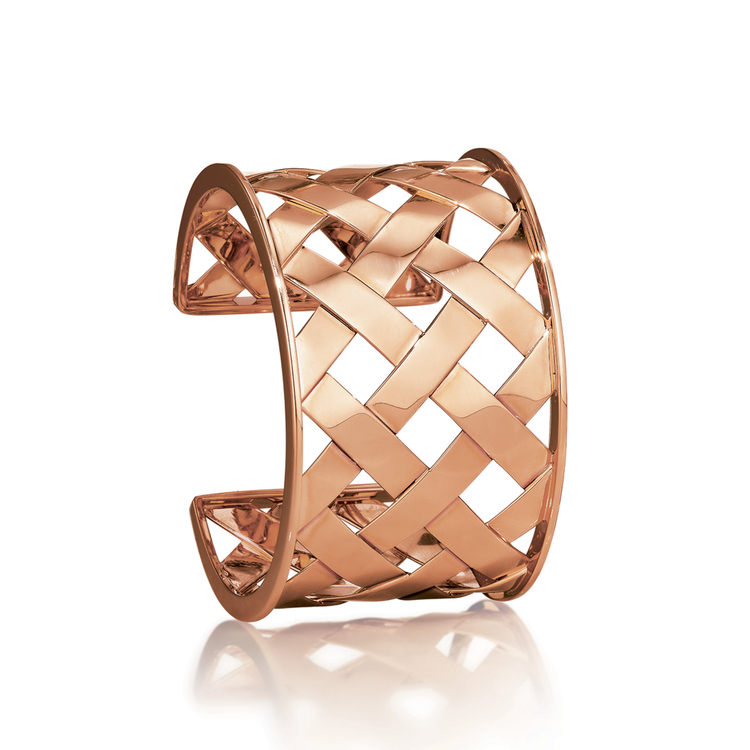 Verdura Criss-Cross Cuff in Rose Gold