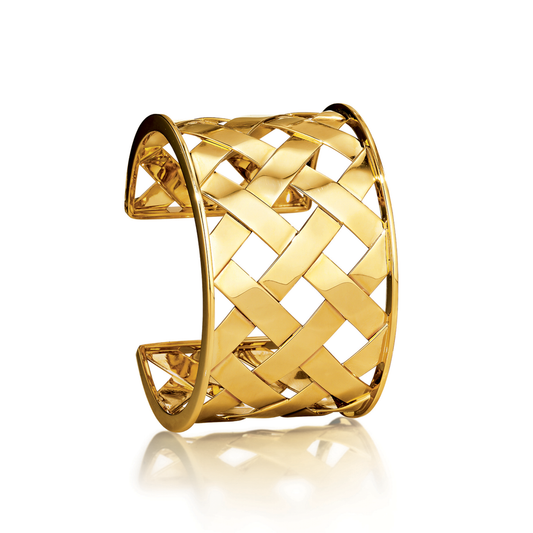 Verdura Criss-Cross Cuffs in Gold