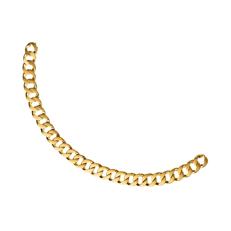 Verdura Curb Link Necklace in Gold