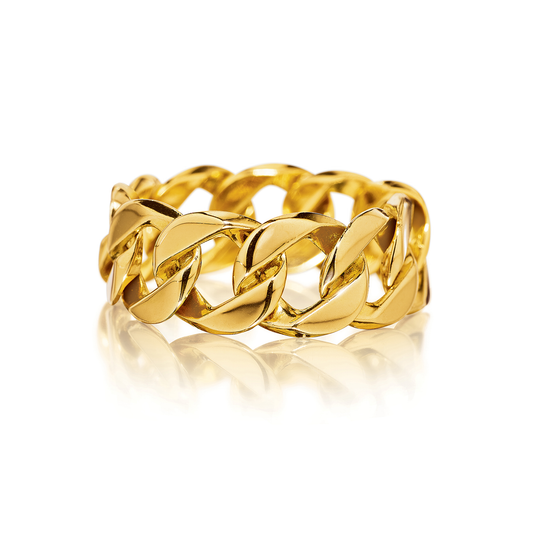 Verdura Curb Link Ring in Gold