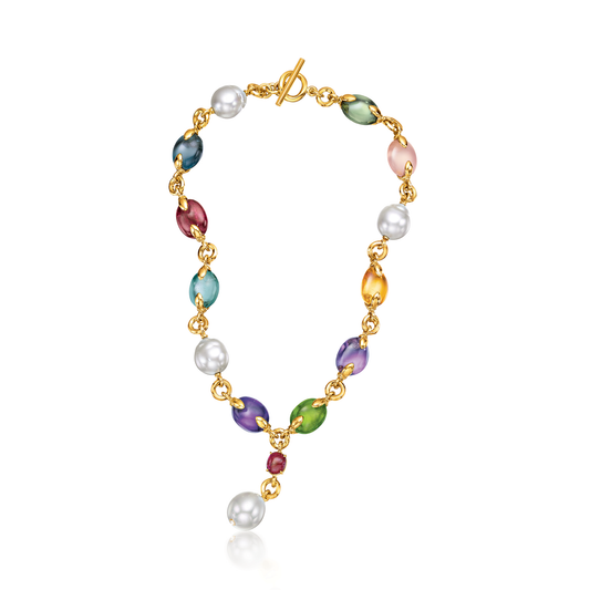 Verdura Fulco Y Necklace in Multi