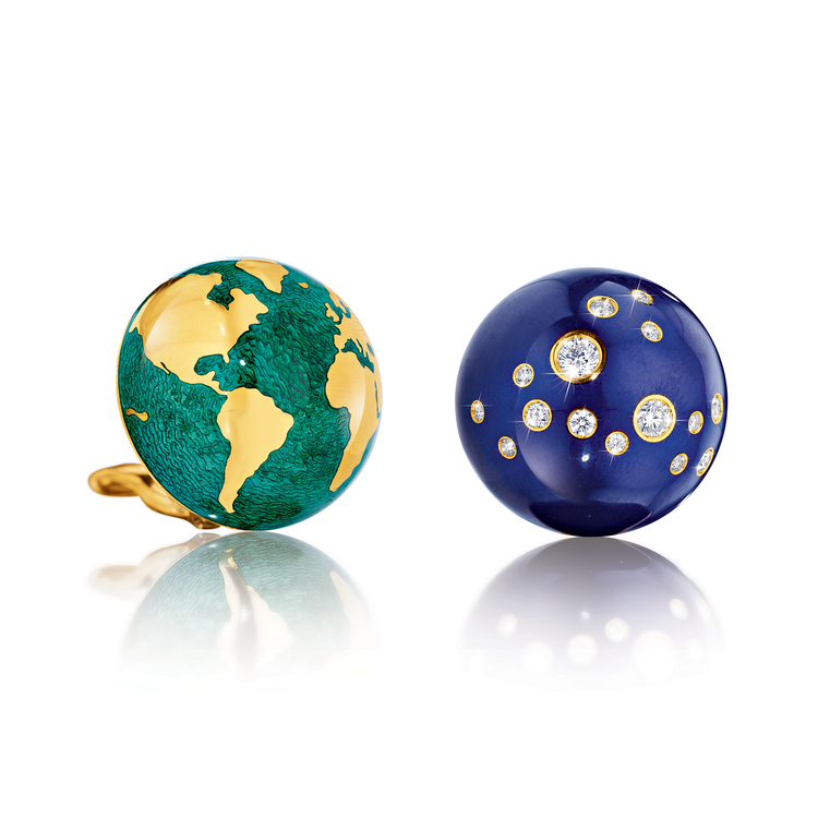 Verdura Night and Day Dome Earclips Large