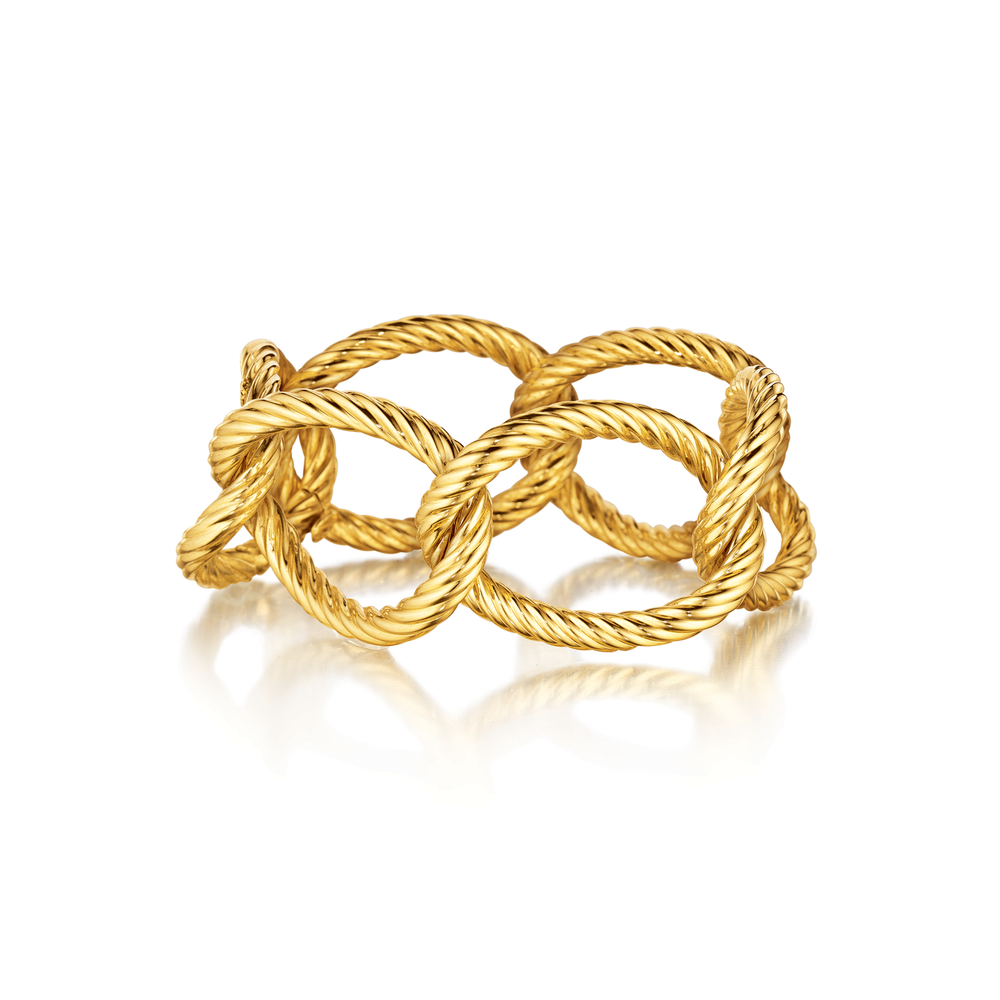 Verdura Oval Link Bracelet in Gold