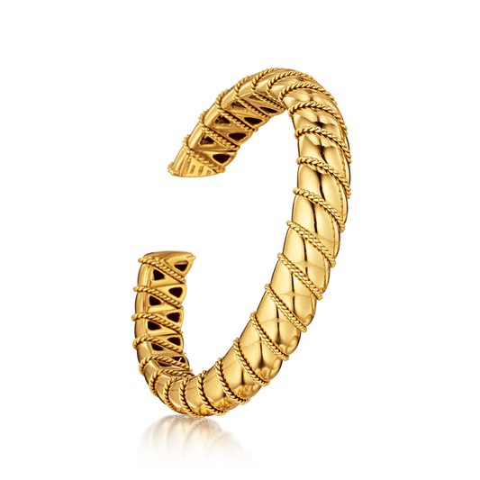 Verdura Torsade Bangle in Gold