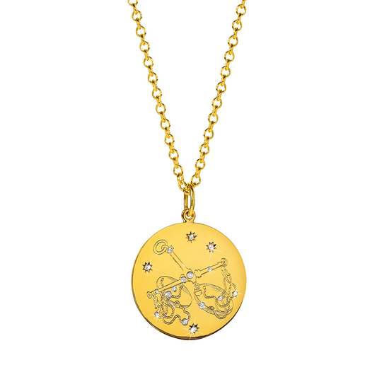 Verdura Libra Zodiac Pendant Necklace