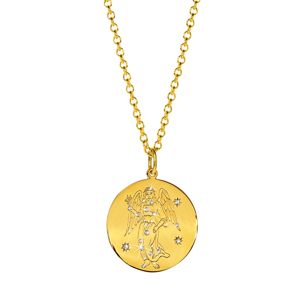 Zodiac Pendant Necklace - Virgo