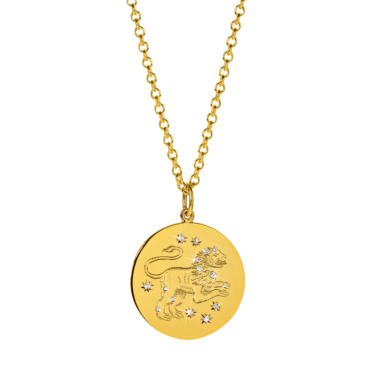 Verdura Leo Zodiac Pendant Necklace