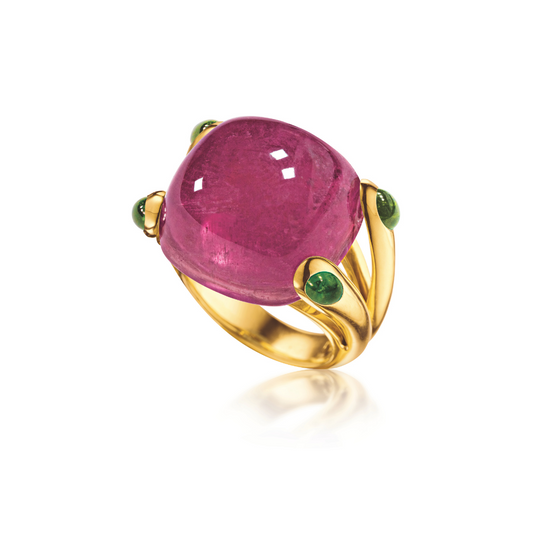 Verdura Candy Ring in Rubellite