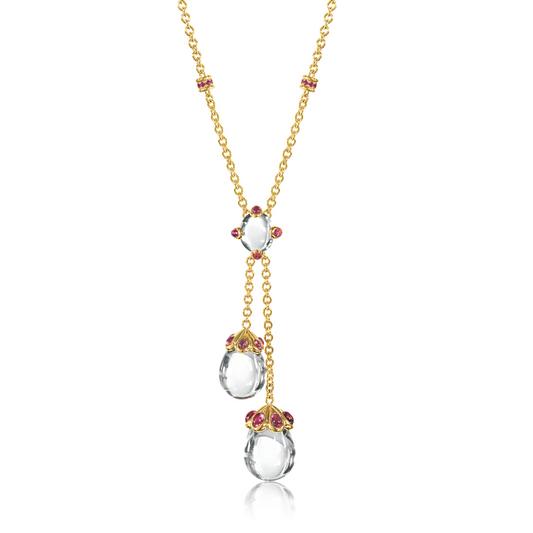 Verdura Candy Lariat White Topaz