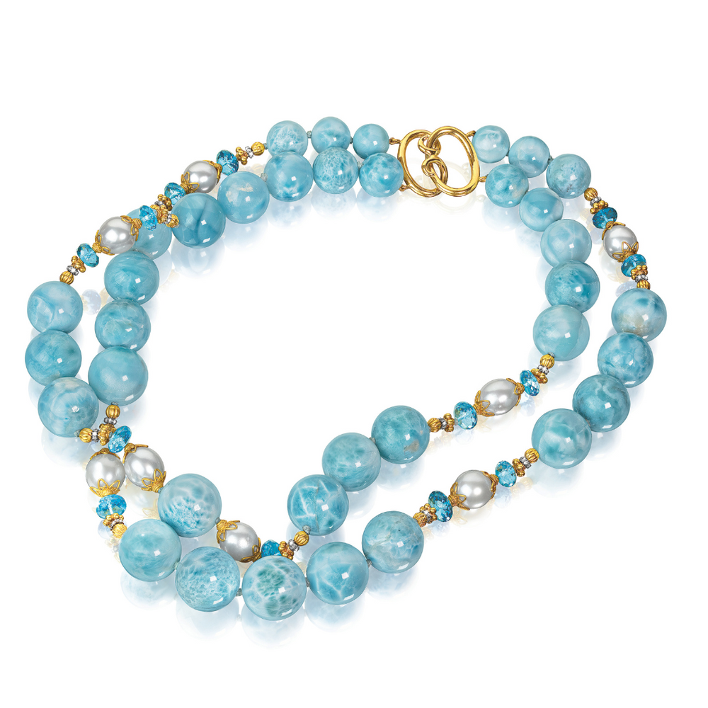 Verdura Larimar Bead Necklace product