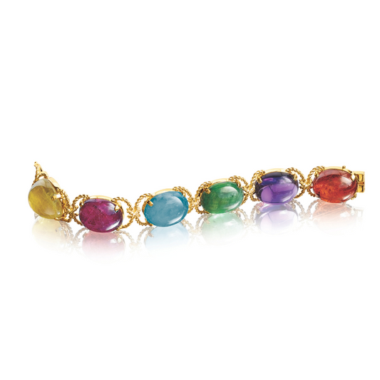 Verdura multi-color pebble bracelet