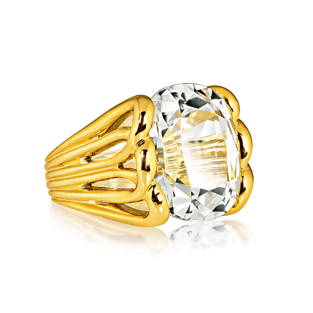 Whisk Ring_White Topaz