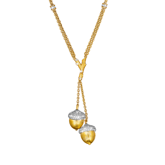 Acorn Lariat Necklace