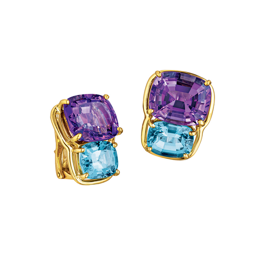 Two Stone Earclips
