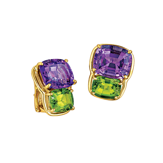 Two Stone Earclips