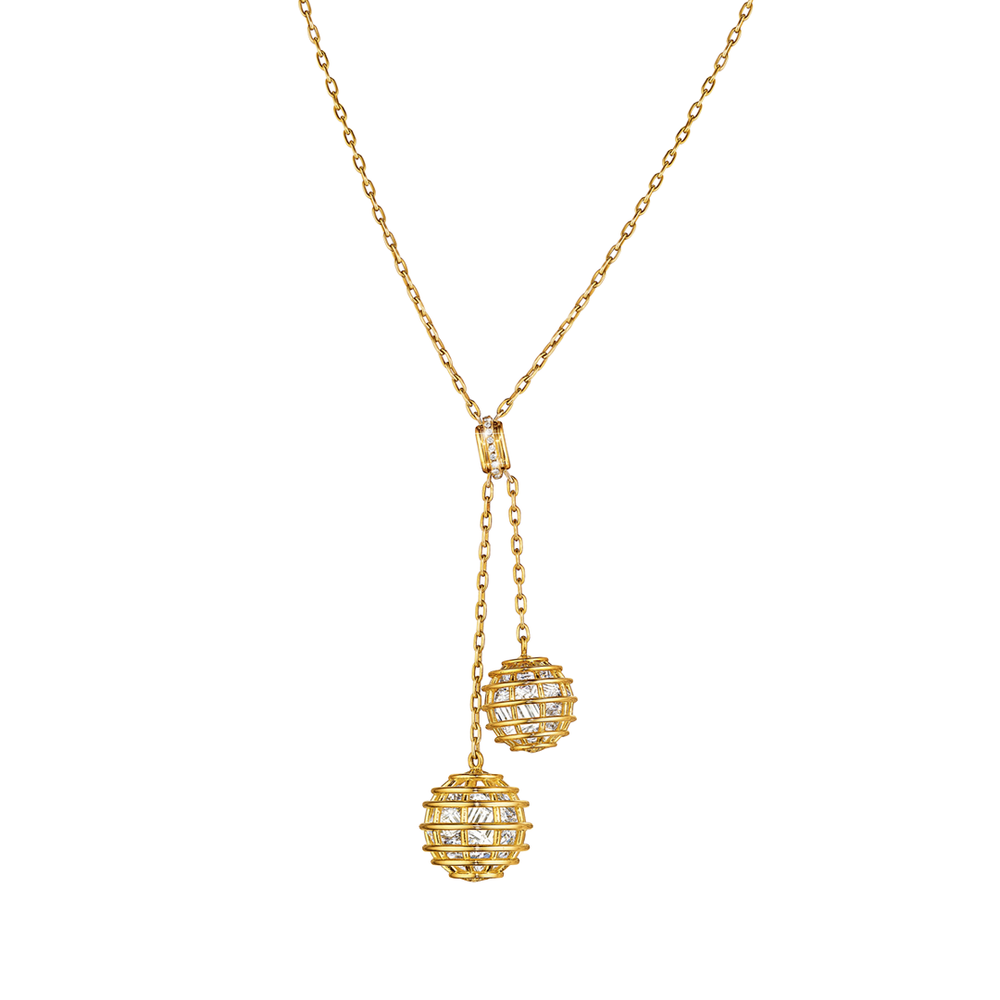Caged Lariat Necklace