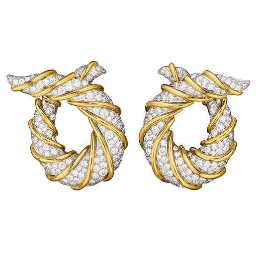 Twisted Horn Earclips