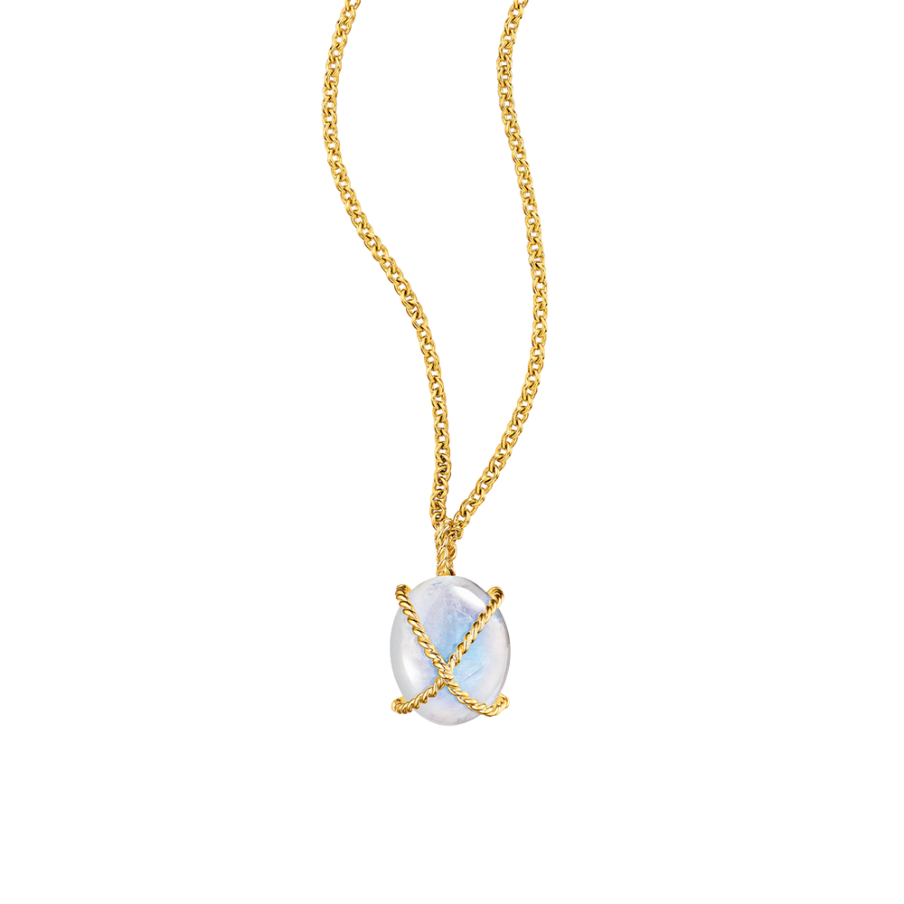 Wrapped Pebble Pendant