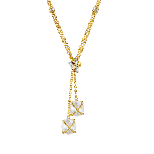 South Sea Pearl Lariat Necklace