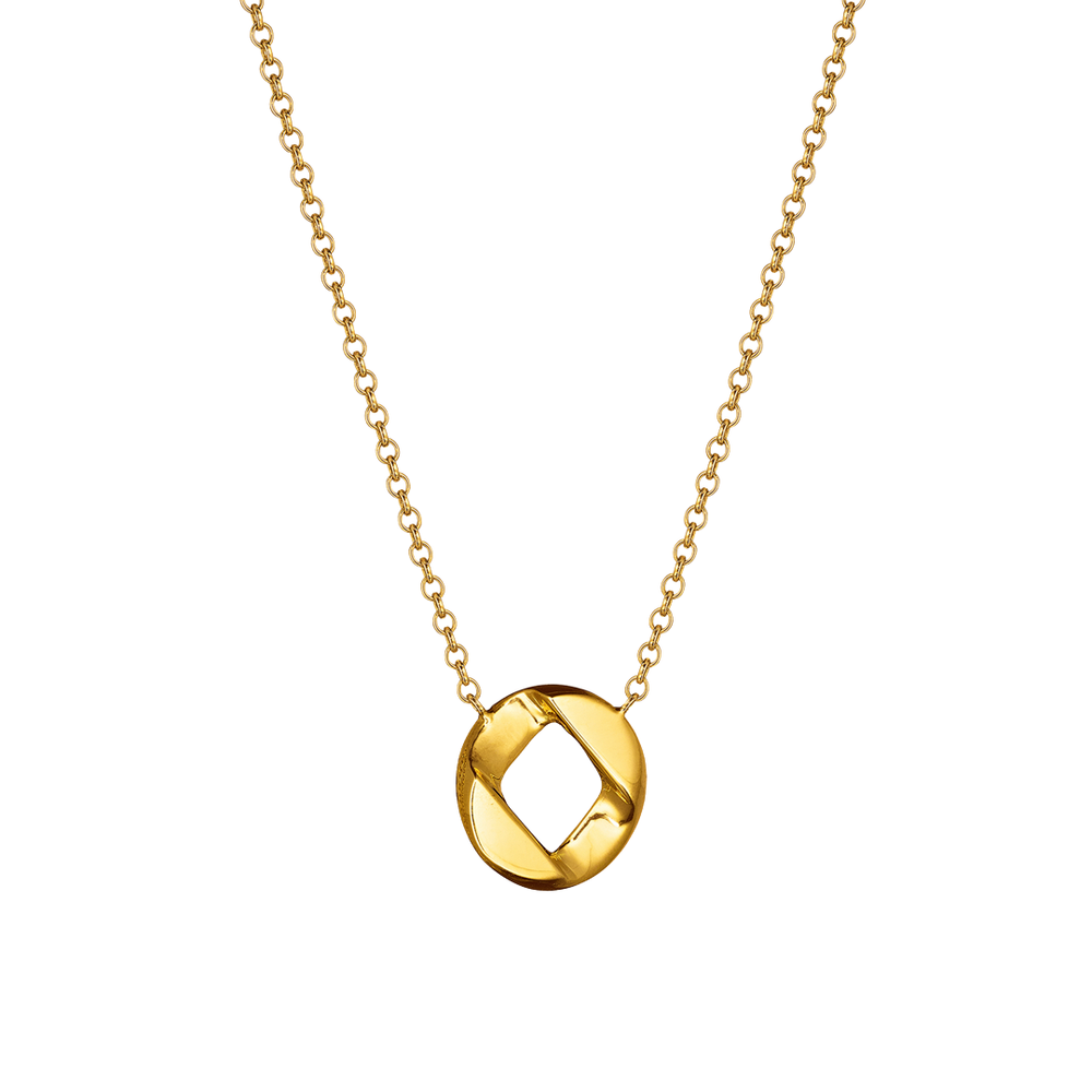 Verdura Curb-Link Picollo Pendant in Gold