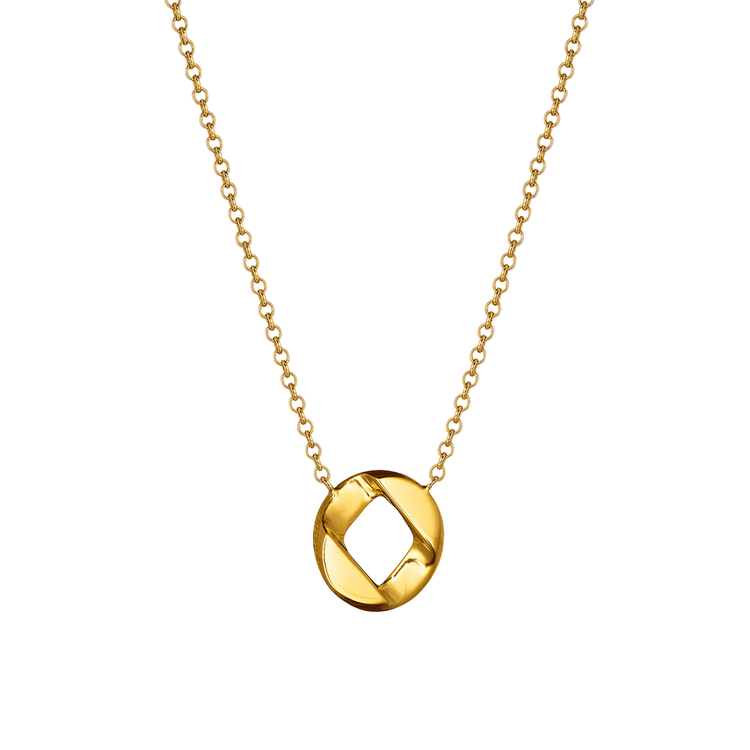 Curb-Link Pendant Necklace