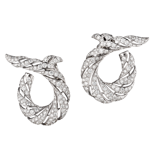 Twisted Horn Earclips
