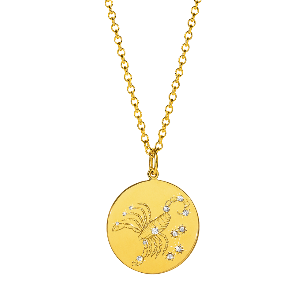 Zodiac Pendant Necklace - Scorpio