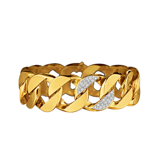 verdura curb-link bracelet diamond link