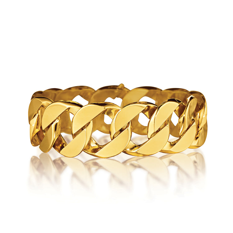 verdura curb-link bracelet in gold