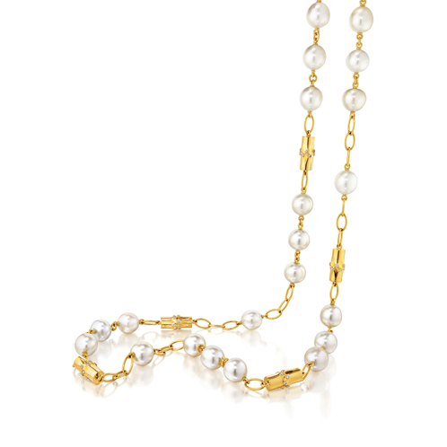 Verdura-Jewelry-Bamboo-Bead-Necklace-Gold-Pearl-Diamond