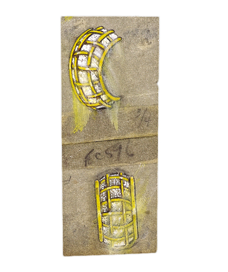 Verdura-Jewelry-Caged-Earclips-Sketch-E7