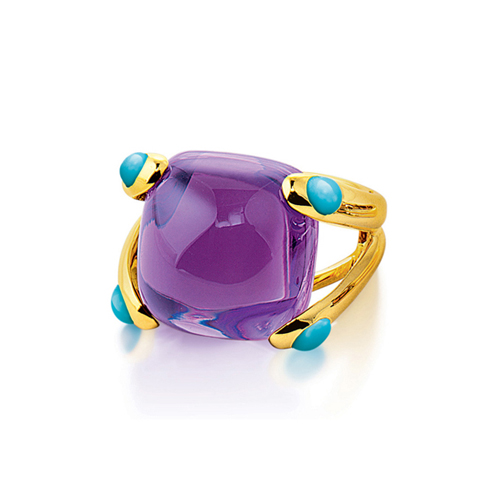 Verdura-Jewelry-Candy-Ring-Gold-Amethyst-Turquoise