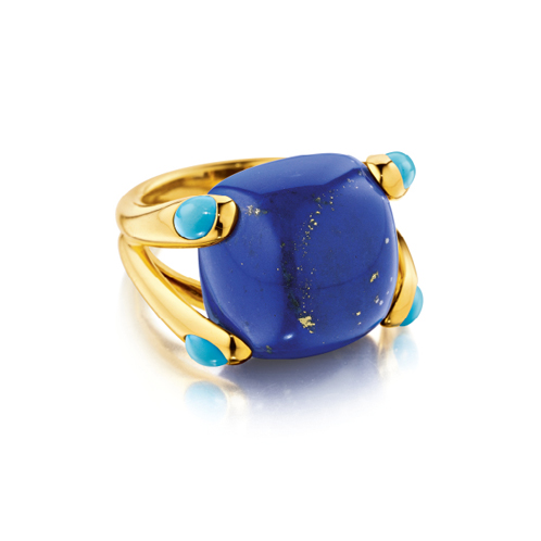 Candy Ring in Lapis and Turquoise