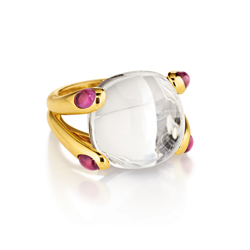 Verdura-Jewelry-Candy-Ring-Gold-White-Topaz-Tourmaline