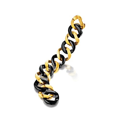 Verdura-Jewelry-Curb-Link-Bracelet-Gold-Black-Jade