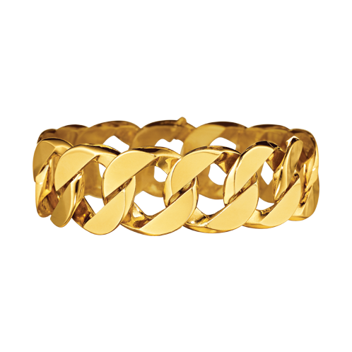 Verdura-Jewelry-Curb-Link-Bracelet-Gold-Silo