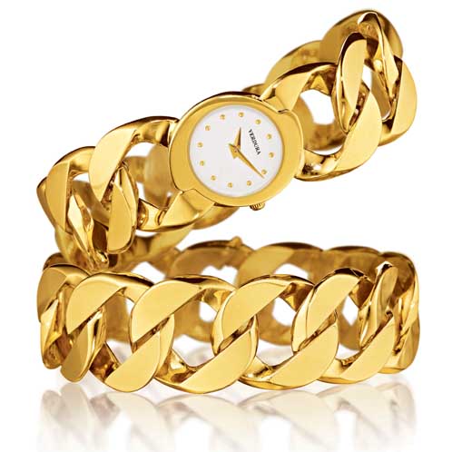 Verdura-Jewelry-Curb-Link-Bracelet-and-Watch-Gold