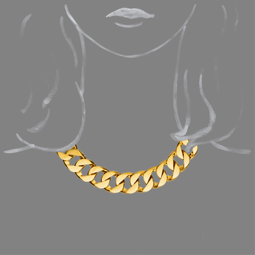 Verdura-Jewelry-Curb-Link-Necklace-Gold-Scale-Rendering